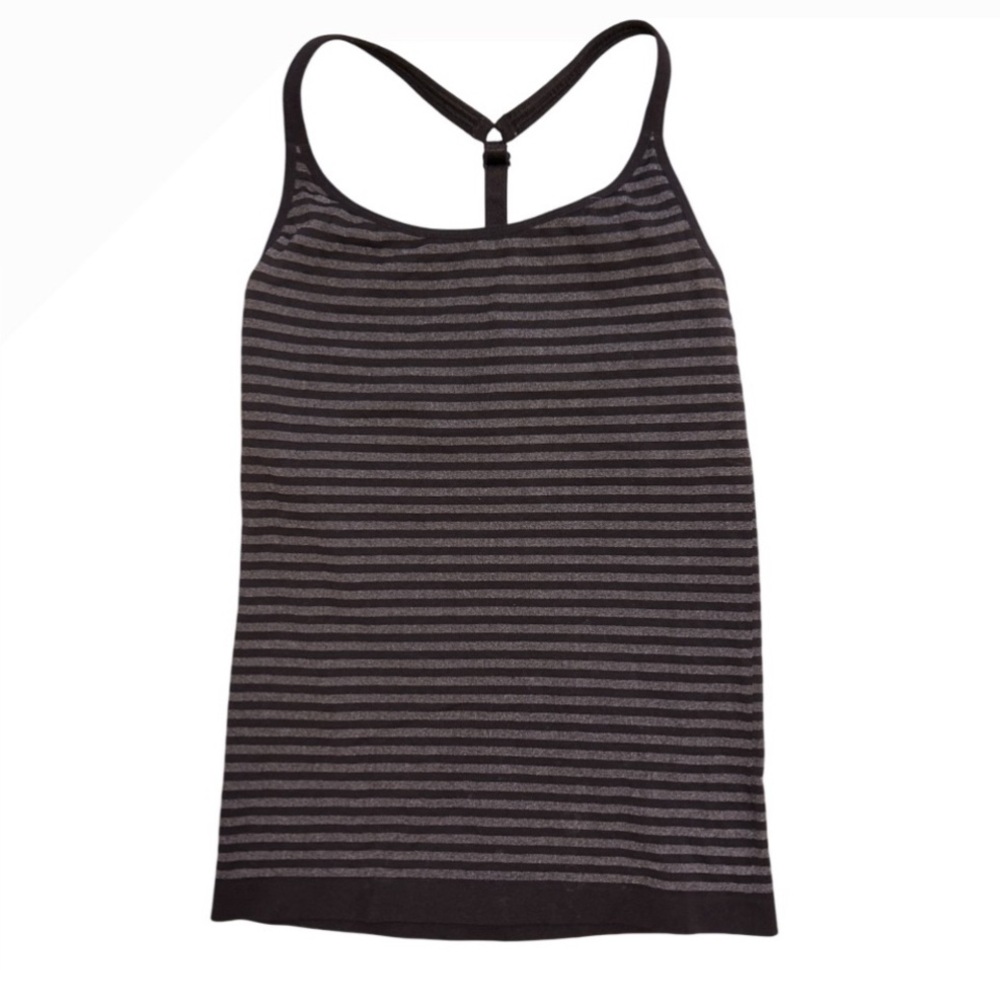 ATHLETA Up Tempo Striped Racerback Sports Tank - Size M - Picture 4 of 8
